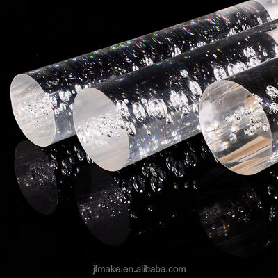 ποιότητας  Customized High Class Clear Acrylic Bubble Rod PMMA Rod For Stair Handrail εργοστάσιο